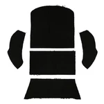 1965-1972 Vw Beetle Sedan Rear Black Loop Carpet Set Unbound 5PC. Fixed Price $48.97.