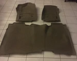 Weathertech Floorliner Mats For Silverado Sierra Crew Cab 3-PIECE Set Tan 14-18. Fixed Price $150.00.