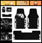 Waterproof Cow Print Car Floor Mats Set - Universal Fit For Suv, Vans, Trucks &. Fixed Price $47.99.