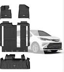 3W Floor Mat & Trunk Liner For Toyota Sienna 8 Seat 2021-2025. Fixed Price $109.99.