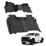 Lasfit Floor Mats For Chevy Silverado 2500HD / 3500HD 2020-2026 Crew Cab Liners. Fixed Price $139.00.