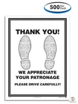 Footprint Paper Car Floor Mats (500 Box). Fixed Price $94.99.