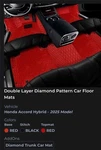2025 Honda Accord Hybrid Floor Mats. Fixed Price $300.00.
