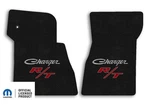 1968-1970 Dodge Charger 2PC Carpet Front Floor Mats With Rt Logo Ebony. Fixed Price $160.99.