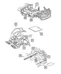 Genuine Mopar Floor - Rear Mat Kit 82206492. Fixed Price $28.64.