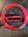 Maryland Terps Fleece Steering Wheel & Rear View Mirror Set. Fixed Price $16.99.