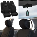 Universal Seat Covers Classic Khaki For Sedan Suv Solid Black W. Free Gift. Fixed Price $49.99.