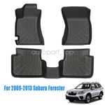 Floor Mats Liner 2009-2013 Subaru Forester Tpe 3D Model All-weather Black. Fixed Price $72.49.