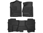 Husky X-act Contour Mat Fits 14-19 Silverado/sierra 1500 Dbl Cab FRT/2ND 3P Blk. Fixed Price $199.99.