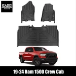 Flex-fit Floor Mats Fits 2019- 2024 Ram 1500 Crew Cab. Fixed Price $129.95.