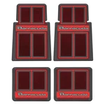 For Plymouth Barracuda 64-74 Oer MD690102 1ST & 2ND Row Red Carpet Floor Mat Set. Fixed Price $189.73.