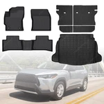 For 2022-2024 Toyota Corolla Cross Fwd Tpe Floor Mats / Trunk Cargo Liner Black. Fixed Price $100.19.