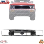 New Grille Assembly Chrome And Black Plastic For 1992-1995 Toyota 4RUNNER. Fixed Price $98.35.