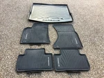 Porsche Macan 95B Factory Original Black Rubber Floor Carpet Mat With Cargo Tray. Fixed Price $300.00.