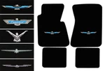 New! 1958-1973 Ford Thunderbird Black Carpet Floor Mats Embroidered Logo. Fixed Price $149.90.