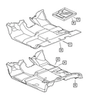 Genuine Mopar Slush Mats 82209549AC. Fixed Price $83.55.