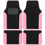 Black And Pink Automotive Floor Mats Stylish Durable Protection For Cars Suvs. Fixed Price $31.59.