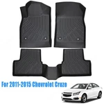 Front & Rear Floor Mats Liner For 2011-2015 Chevrolet Cruze Tpe Anti-slip Black. Fixed Price $84.79.