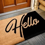 Hello 30 X 17 Heavy Duty Coco Coir Carpet For Outdoor & Indoor. Fixed Price $29.99.