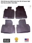 All Season Floor Mats Set #08P17-TBG-300A For 2016-2020 Honda Civic -oem Quality. Fixed Price $240.72.