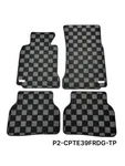 P2M For Bmw E39 1995-04 5-SERIES Sedan Race Checkered Front Floor Mats Dark Grey. Fixed Price $95.00.