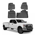 Ford F-250 Super Duty 17-22 Omac Classic 1ST & 2ND Row Black Floor Mat Set. Fixed Price $79.99.
