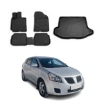 Custom Floor Mats & Cargo Liners For Pontiac Vibe 2.GEN 2009-2010 Black 5 Pcs. Fixed Price $123.19.