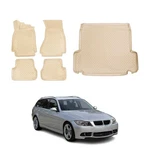 Omac Classic 1ST, 2ND Row & Cargo Beige Floor Mat Liner Set. Fixed Price $149.99.
