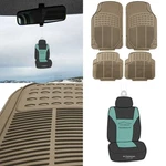 Fh Group Universal Fit Car Floor Mats Black Rubber All Weather Protection. Fixed Price $23.79.