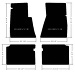 New! Black Floor Mats 1962-1967 Chevy Ii Embroidered Block Letters Logo Set 4. Fixed Price $180.99.