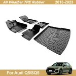 All Weather For 2018-2023 Audi Q5/SQ5 Full Set 3D Floor Mats And Cargo Liner. Fixed Price $118.79.