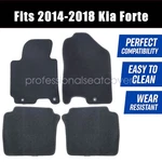 Front & Rear Floor Mats Carpet Waterproof Black Velour 2014-2018 Kia Forte. Fixed Price $39.19.