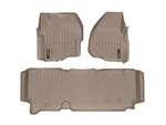 Weathertech Floorliner 2012-2012 Ford Super Duty 1ST & 2ND Row, Tan. Fixed Price $231.90.