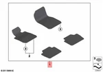 Genuine Bmw Hybrid M3 F30 F31 F80 316D Set Of Floor Mats Velours 51477426315. Fixed Price $177.16.