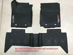 Genuine Toyota 2016 & Newer Tacoma Trd Pro All Weather Rubber Floor Liners/mats. Fixed Price $130.22.