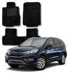 Ecomats Carpet Floor For 2012 To 2016 Honda Cr-v Front And Rear Black Crv. Fixed Price $57.90.