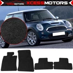 Fits 02-06 Mini Cooper Floor Mats Front & Rear Row 4PCS Black Nylon Carpet Liner. Fixed Price $55.99.