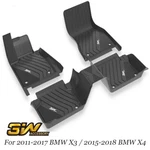 3W Floor Mats Liners Set Compatible For 2011-2017 Bmw X3 / 2015-2018 X4. Fixed Price $137.49.