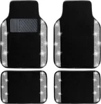 Bling Floor Mats Full Set, Universal, 4 Pcs Sparkle Glitter Diamond Carpet. Fixed Price $25.63.