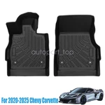 First-row Floor Mats Liner Fits 2020-2025 Chevy Corvette Tpe All-weather Black. Fixed Price $97.69.