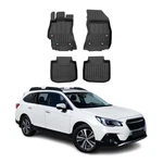Omac Premium Floor Mats For Subaru Outback 2015-2019 Black 4X Tpe Rubber. Fixed Price $119.99.