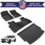 Tpe Floor Mats & Trunk Cargo Liners For 2021-2025 Nissan Rogue 4-DOOR Waterproof. Fixed Price $78.19.