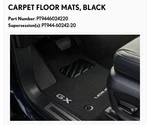 2024 Lexus GX550 Complete Black Floor Mat Set With Logo. Fixed Price $100.00.