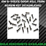 1969-1988 Body Interior Carpet Door Sill Plate Trim Screws Stainless Steel Gm. Fixed Price $11.16.