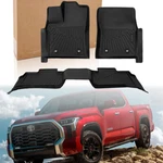 All-weather Floor Mats Liners For 2022-2025 Toyota Tundra Crewmax Cab Tpe Rubber. Fixed Price $69.95.