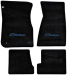 1970-71 Mopar Ultimat Challenger Logo Floor Mats Black With Blue (4. Fixed Price $207.99.