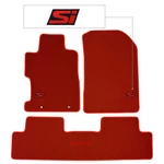 Fits 06-11 Honda Civic Red Nylon Floor Mats Front Rear Carpet Non-slip W/ Si. Fixed Price $61.99.