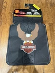 Harley Davidson 2 Vintage Shield Eagle Front Rubber Floor Mats Car Truck Suv Nos. Fixed Price $89.99.