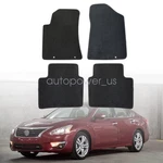 For 2013-2018 Nissan Altima Front-rear Replacement Floor Mats Carpet Velour Blk. Fixed Price $33.89.