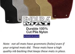 Full Set 2 Rows Endura Carpet Custom Floor Mats For Traverse - Made In Usa. Fixed Price $141.95.